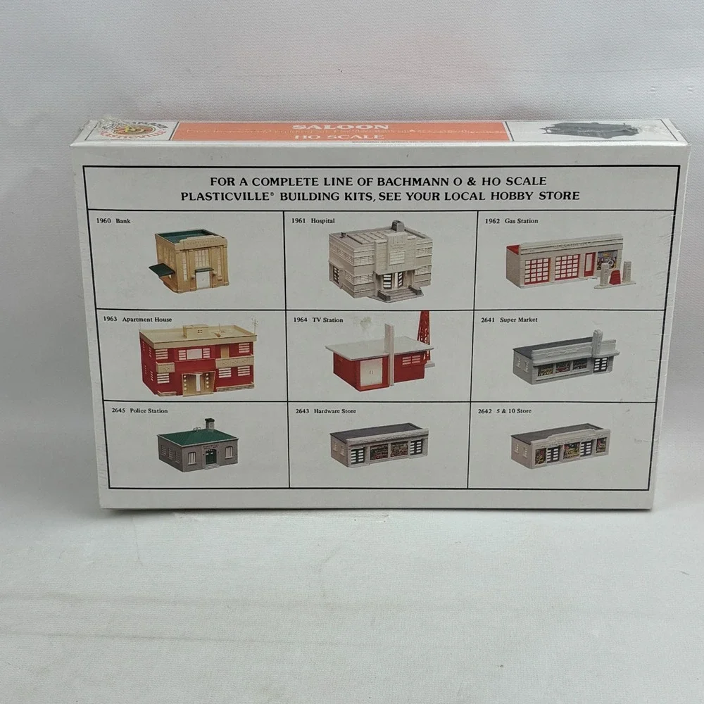 Bachmann Saloon Ho Scale Kit Plastic Model Building 2912‎ Plasticville